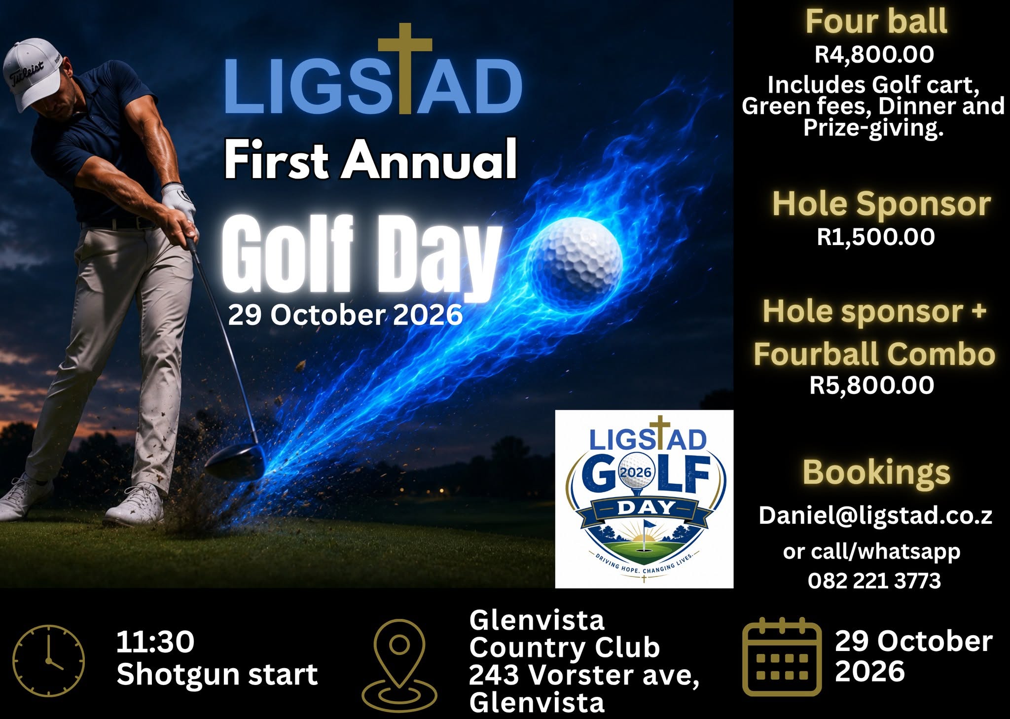 GET READY FOR THE LIGSTAD FIRST ANNUAL GOLF DAY! (29 Oktober 2026)